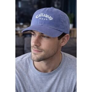 Callaway Golf Blue Adjustable Dad Hat Cap Strapback Embroidered Logo UnisexC